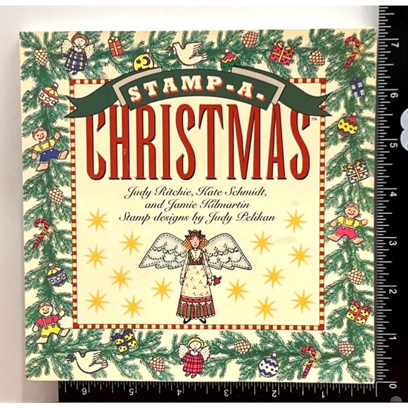 Stamp A Christmas Book Paperback By JUDY RITCHIE CHRISTMAS CRAFTS FOR ALL AGES - Picture 2 of 8